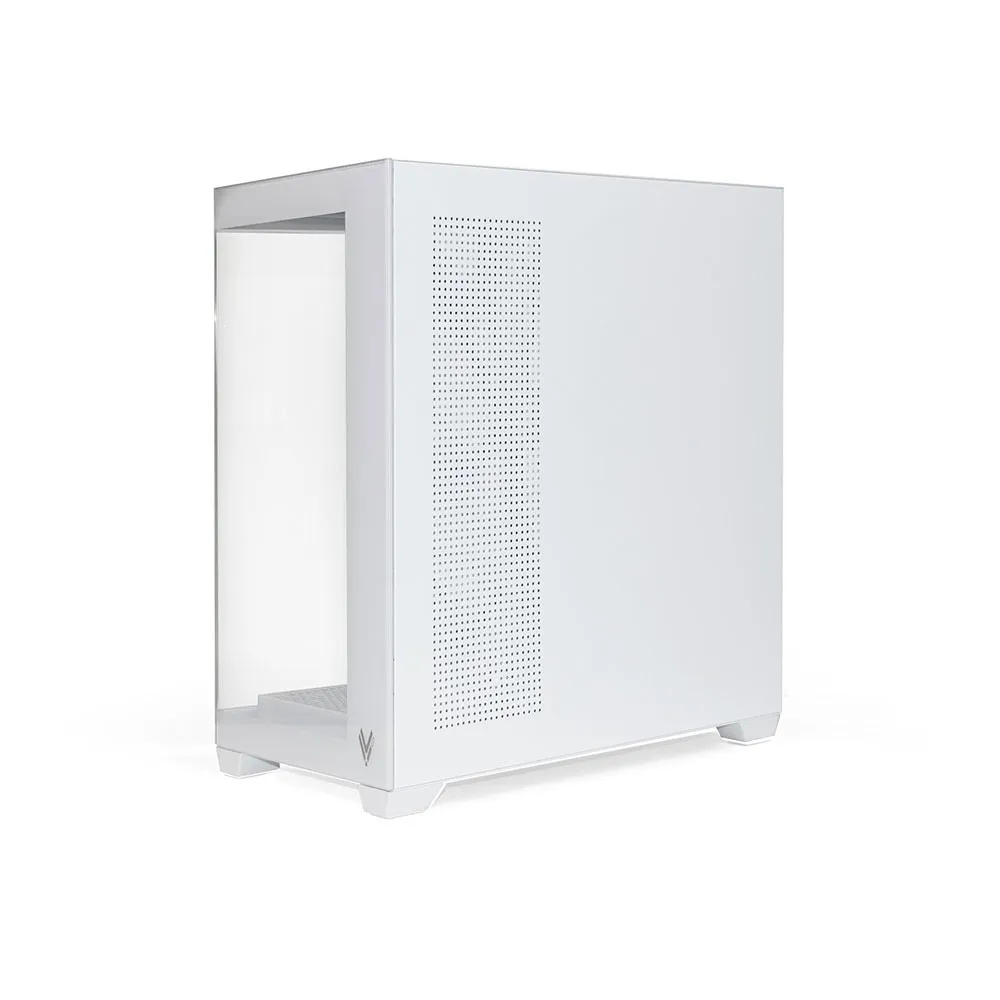 Gabinete Gamer HI LEVEL LV510WH Aquário Mid Tower Branco 4 Fans ARGB Vidro ATX/mATX/ITX USB 3.0 Sem Fonte - foto 3