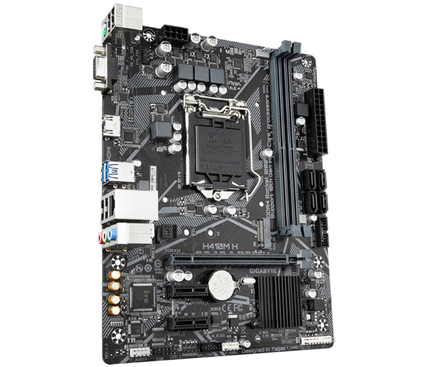 Placa-Mãe LGA1200 H410 GIGABYTE H410M H V3 DDR4 mATX