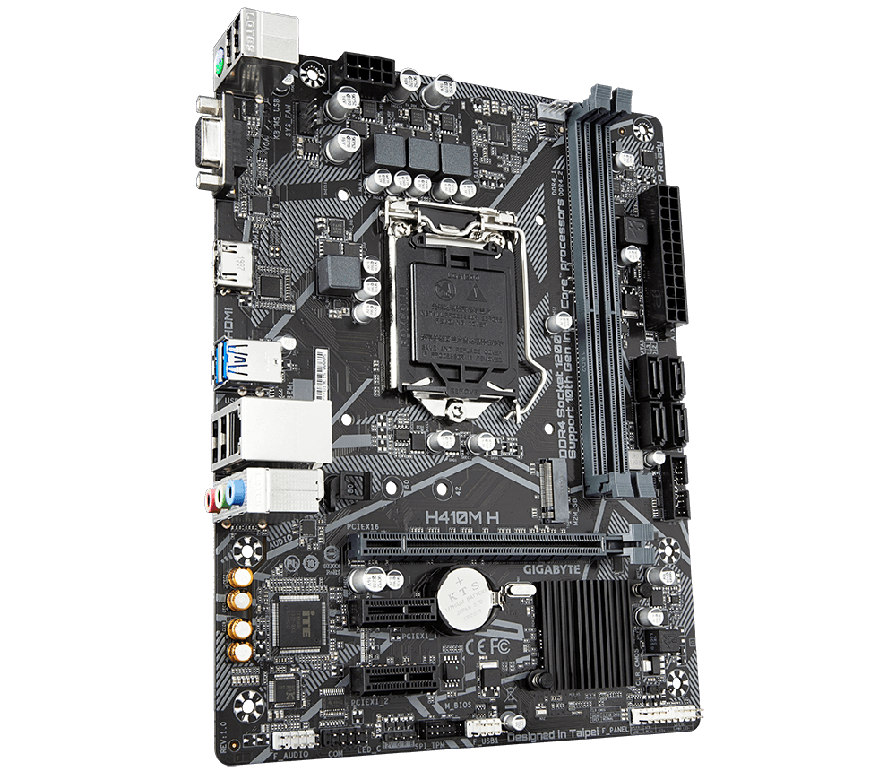 Placa-Mãe LGA1200 H410 GIGABYTE H410M H V3 DDR4 mATX