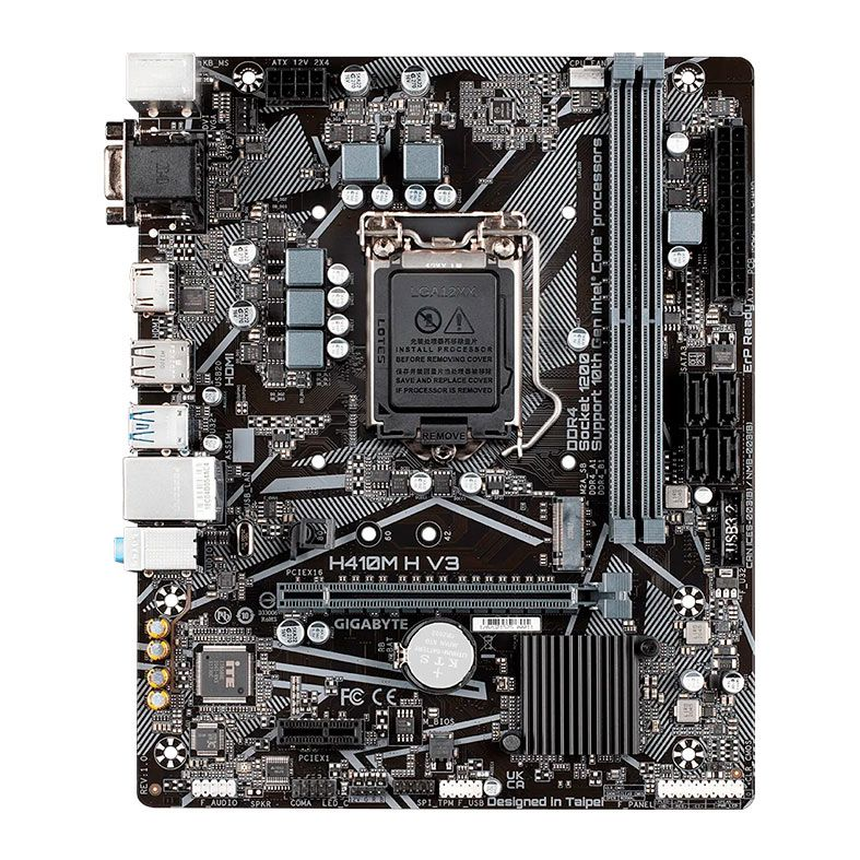 Placa-Mãe LGA1200 H410 GIGABYTE H410M H V3 DDR4 mATX - foto 5