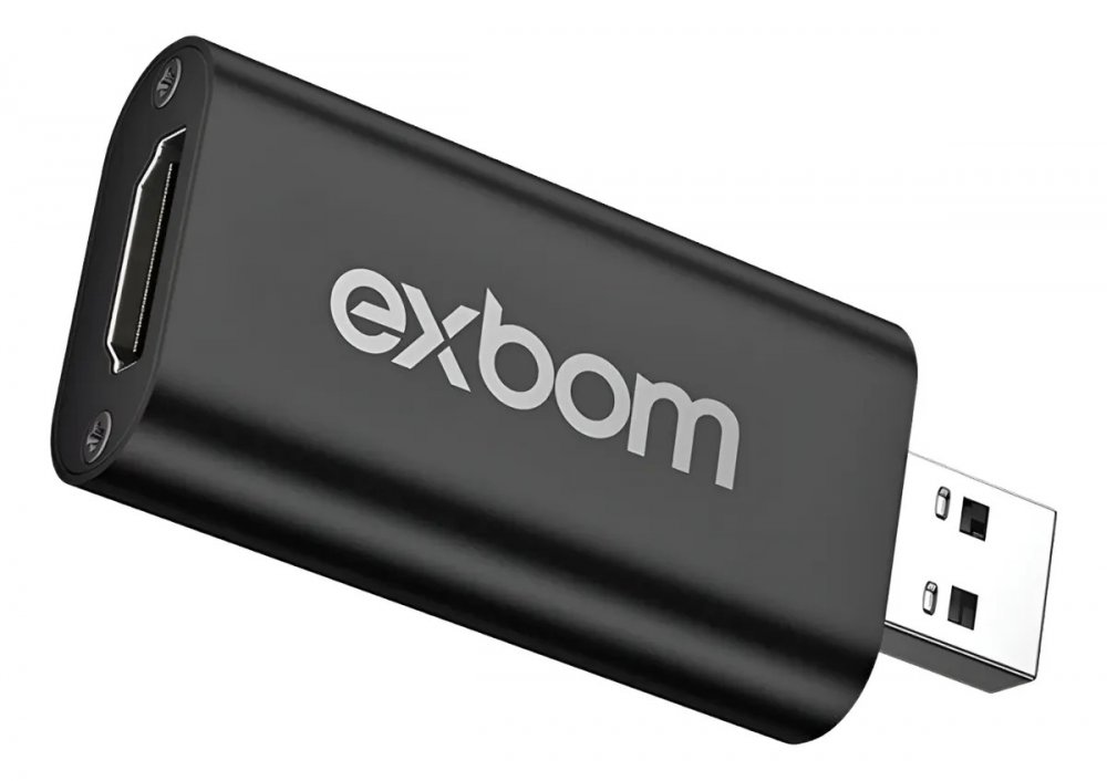 Placa de Captura HDMI para USB 2.0 EXBOM CV-U2C70 4K 1080p 60Hz Plug and Play - foto 2