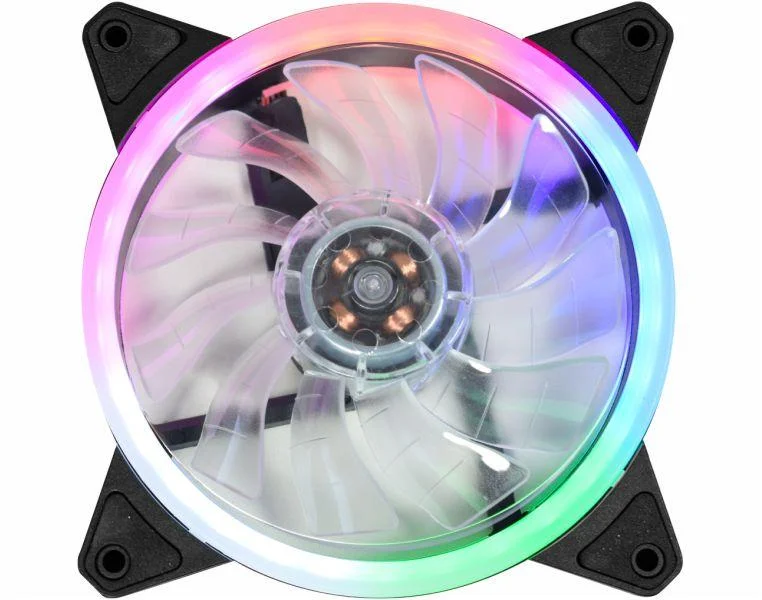 Cooler Fan KMEX AAFA F136 120mm LED Colorido Double Ring - foto 4