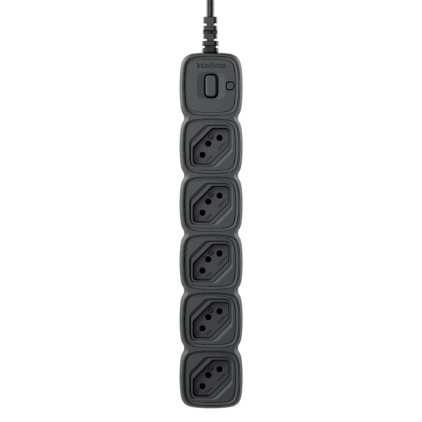 Protetor de Surtos INTELBRAS EPE 2005 5 Tomadas 10A Bivolt Cabo 1m Preto