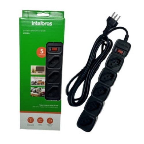 Protetor de Surtos INTELBRAS EPE 2005 5 Tomadas 10A Bivolt Cabo 1m Preto - foto 6