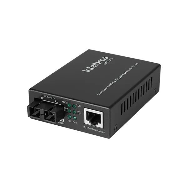 Conversor de Mídia Fibra Óptica Gigabit 20km Monomodo Par RJ45 Bivolt TX/RX - foto 2