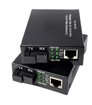 Conversor de Mídia Fibra Óptica Gigabit 20km Monomodo Par RJ45 Bivolt TX/RX - foto 3