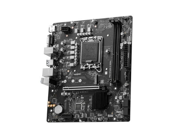 Placa-Mãe LGA1700 B760 MSI PRO B760M-E DDR4 mATX