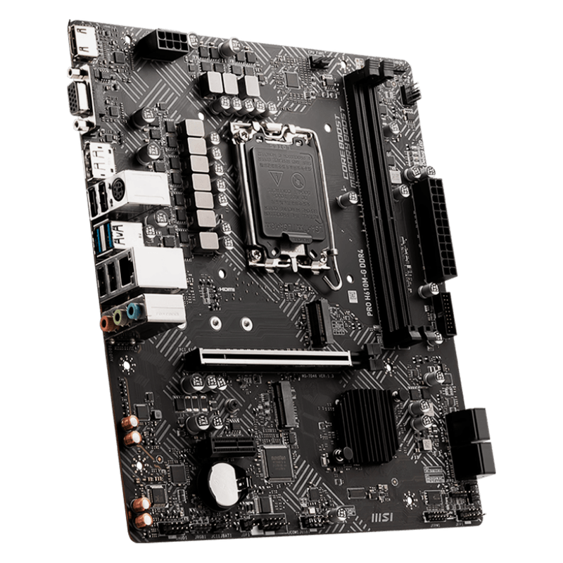 Placa-Mãe LGA1700 H610 MSI PRO H610M-G DDR4 mATX - foto 4