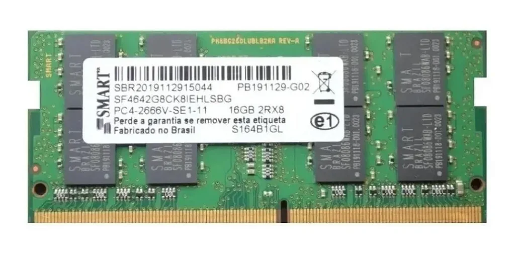 MEMORIA RAM NOTE DDR4 16GB 2666MHZ PC4-2666V SMART