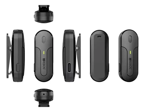 Microfone de Lapela Sem Fio Duplo HREBOS IF-207 Clip Voice S Pro Lightning - foto 5