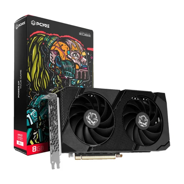 Placa de Vídeo RX 7600 8GB GDDR6 128 bits PCYES Projeto Edge PVR760008GBPEDFV02