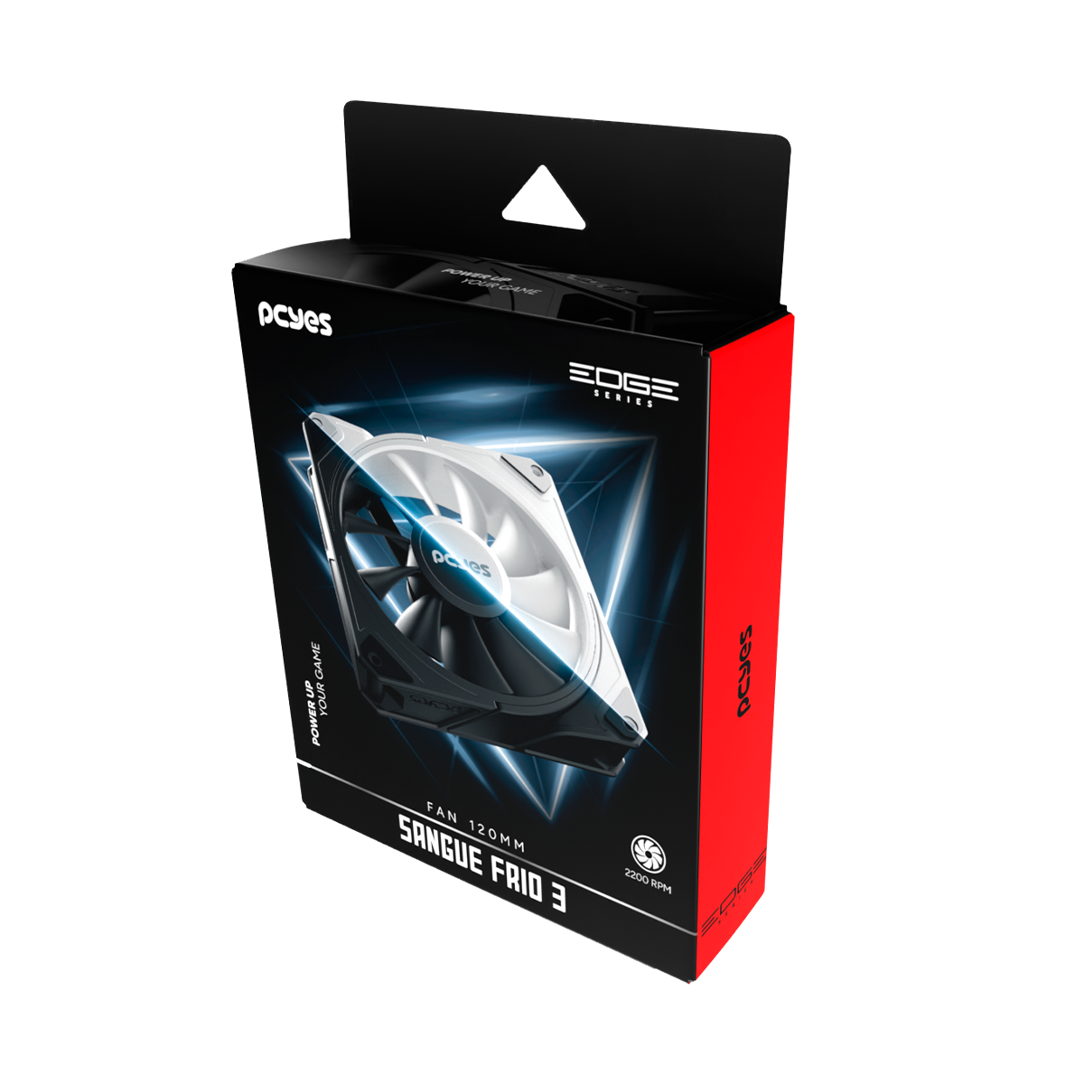 Cooler Fan 120mm PCYES Sangue Frio 3 Black Vulcan PWM 4 Pinos FSF3BR - foto 6