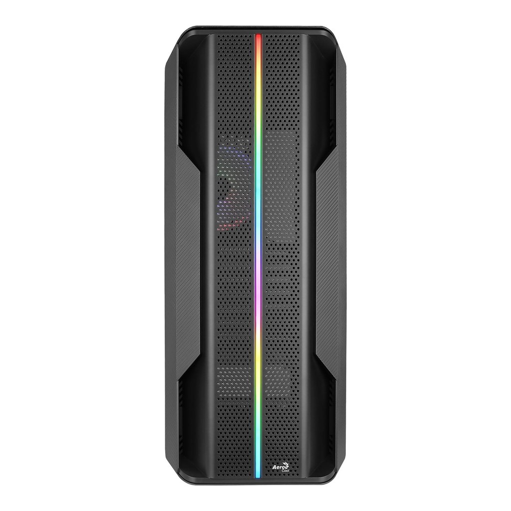 Gabinete Gamer Mid Tower ATX AEROCOOL Splinter Duo 3 Fans ARGB Vidro Preto - foto 2