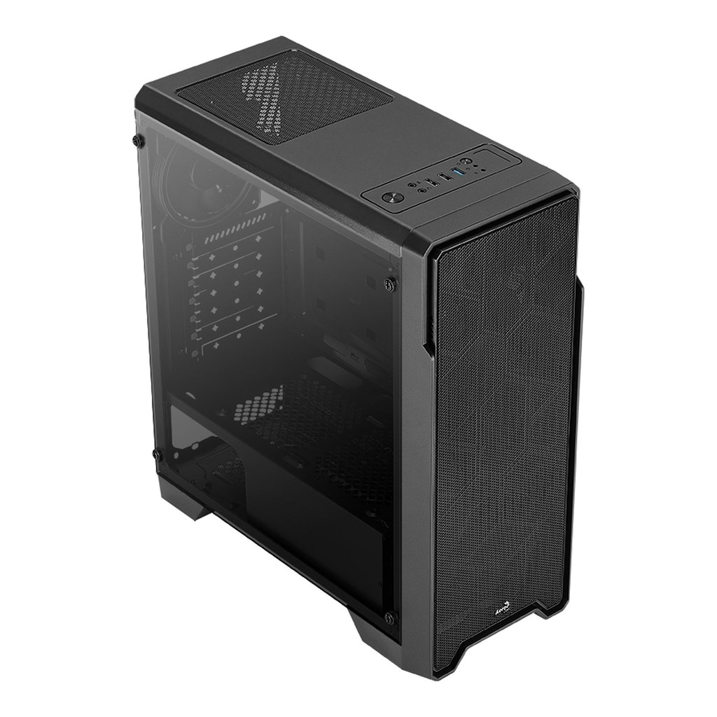 Gabinete Gamer AEROCOOL Ore Saturn FRGB 3 Fans Preto - foto 2