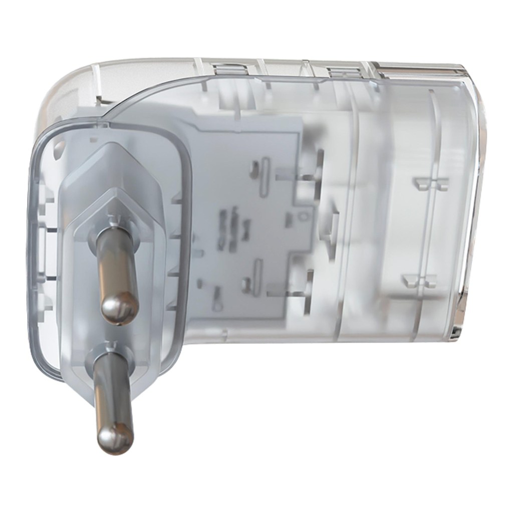 Protetor de Surto 1 Tomada 20A 2P Pocket Fit CLAMPER Transparente - foto 4