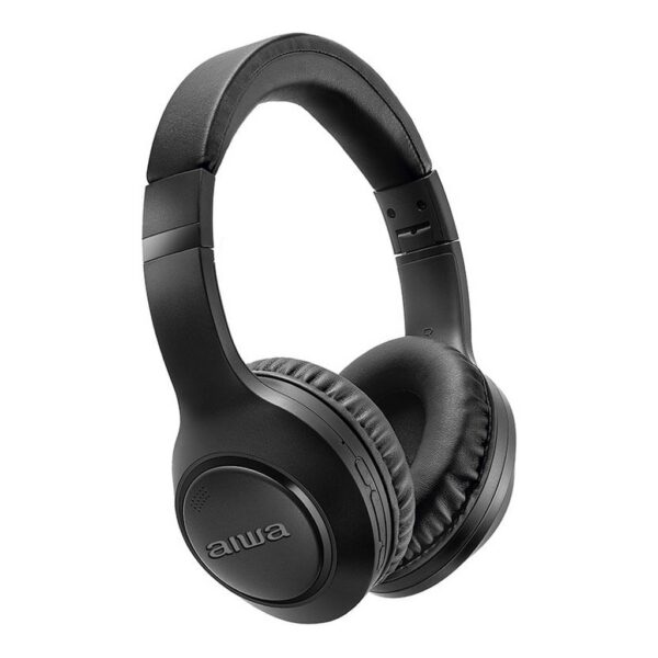 Headphone AIWA AWS-HP-04-B Bluetooth 5.4 ANC Até 60h USB-C Preto