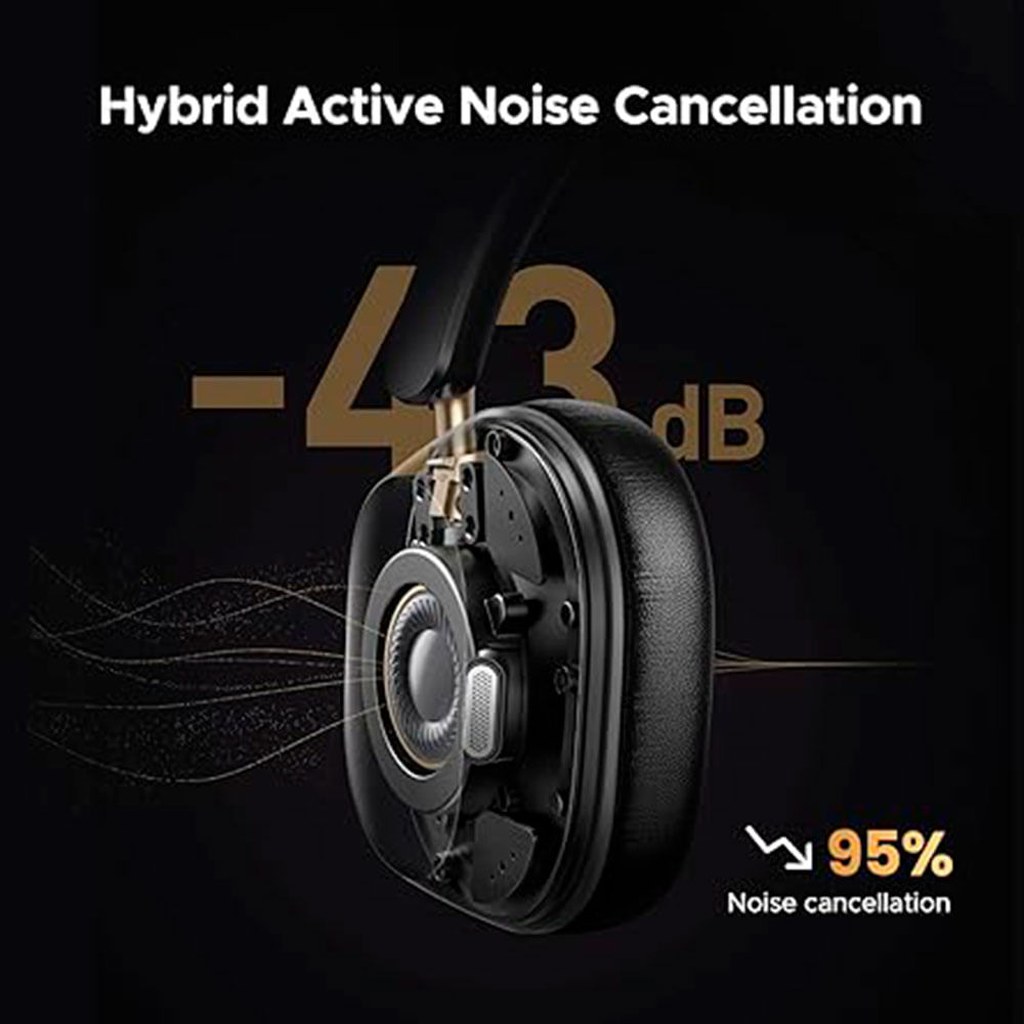 Headphone Bluetooth UGREEN HiTune Max5C ANC Over-Ear Até 75h USB-C Preto - foto 4