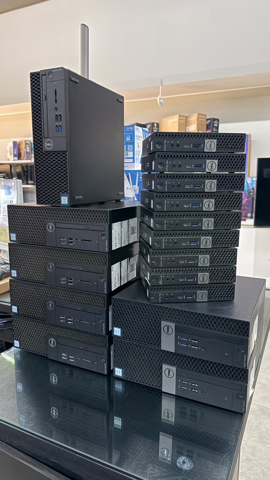 Computadores Dell OptiPlex seminovos na loja: Mini PC 7060, PC Slim 3070 e PC Slim 3040