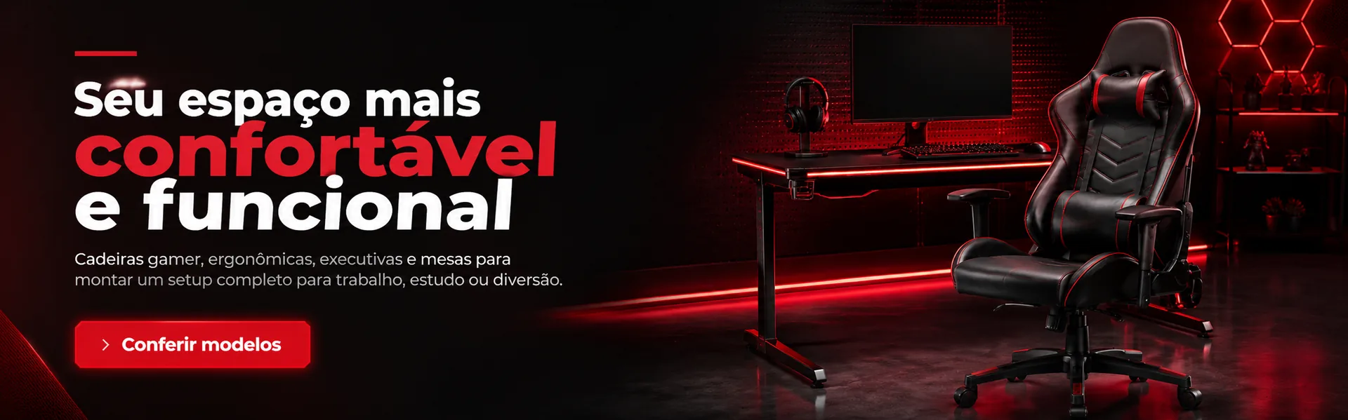 Cadeiras gamer, ergonômicas e mesas para montar seu setup — Cia da Informática